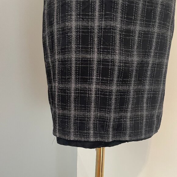 Vintage 1980s-1990s Plaid Pencil Skirt - Picture 3 of 5